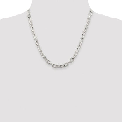 sterling silver diamond cut 6.65mm cable bracelet necklace chain