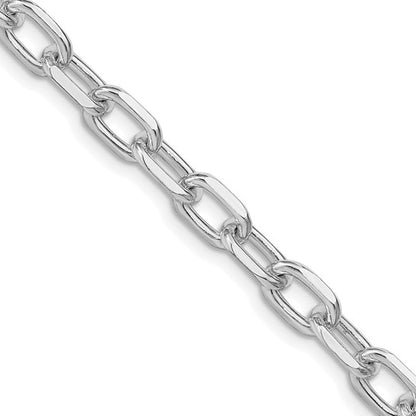 sterling silver diamond cut 6.65mm cable bracelet necklace chain