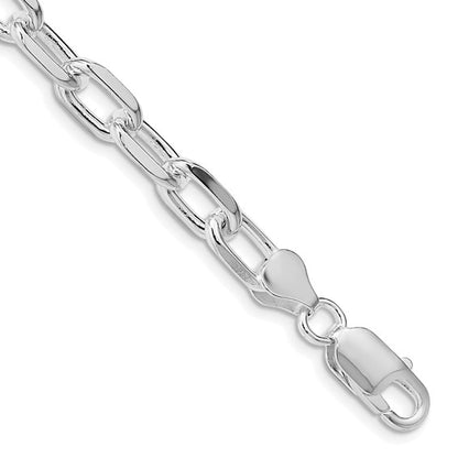 sterling silver diamond cut 7.5mm cable bracelet necklace chain