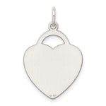 Kép betöltése a galériamegjelenítőbe: Sterling Silver Heart Charm Engraved Personalized Monogram
