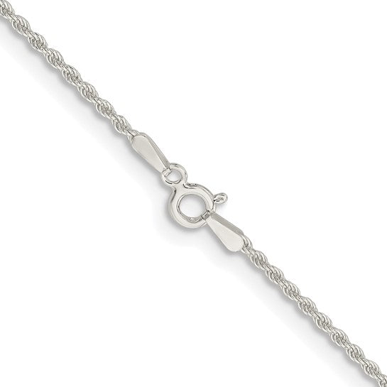Sterling Silver 1.50mm Rope Bracelet Anklet Necklace Chain