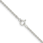 Load image into Gallery viewer, Sterling Silver Rhodium Plated 1.80mm Rope Bracelet Anklet Necklace Chain
