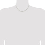 Load image into Gallery viewer, Sterling Silver Rhodium Plated 1.80mm Rope Bracelet Anklet Necklace Chain
