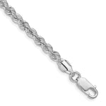 Kép betöltése a galériamegjelenítőbe: Sterling Silver Rhodium Plated 4.30mm Rope Bracelet Anklet Necklace Chain
