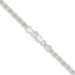 Lataa kuva Galleria-katseluun, Sterling Silver Rhodium Plated 4.50mm Rope Bracelet Anklet Necklace Chain
