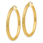Load image into Gallery viewer, 14K Yellow Gold Diamond Cut Classic Round Hoop Earrings 45mm x 4mm
