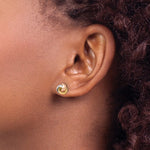 Загрузить изображение в средство просмотра галереи, 14k Gold Tri Color 7mm Love Knot Post Earrings
