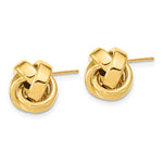 Carregar imagem no visualizador da galeria, 14k Yellow Gold 11mm Love Knot Post Earrings
