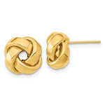 Charger l&#39;image dans la galerie, 14k Yellow Gold 11mm Love Knot Post Earrings
