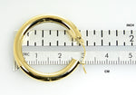 Carregar imagem no visualizador da galeria, 10K Yellow Gold Classic Round Hoop Earrings 30mm x 4mm

