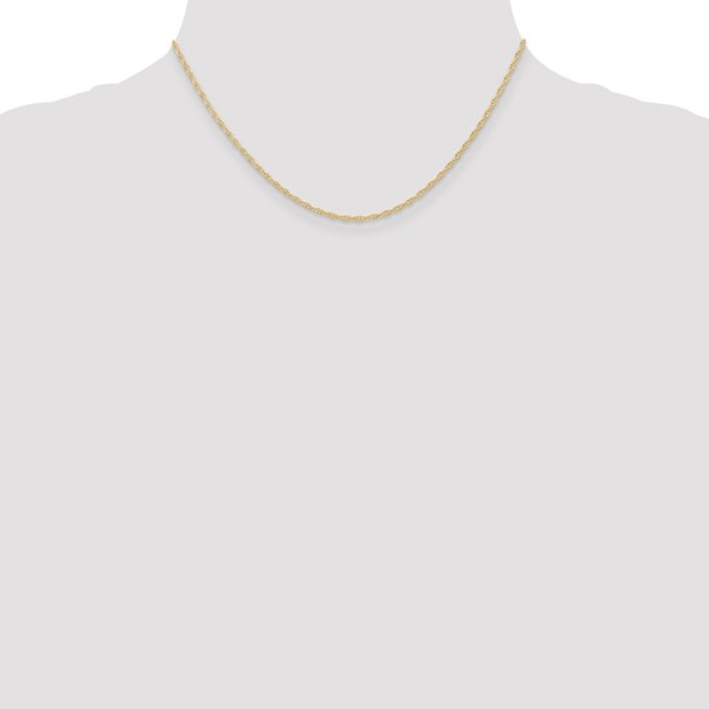 14k yellow gold 1.35mm cable rope bracelet anklet necklace choker pendant chain