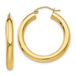 Carregar imagem no visualizador da galeria, 10K Yellow Gold Classic Round Hoop Earrings 30mm x 4mm
