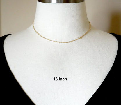 14k yellow gold 1.35mm cable rope bracelet anklet necklace choker pendant chain