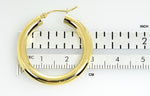 Carregar imagem no visualizador da galeria, 10K Yellow Gold Classic Round Hoop Earrings 30mm x 4mm
