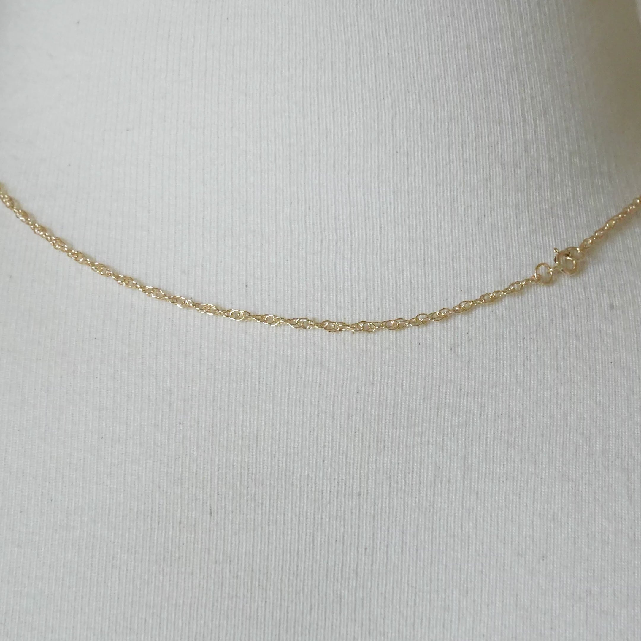 14k Yellow Gold 1.35mm Cable Rope Bracelet Anklet Necklace Choker Pendant Chain