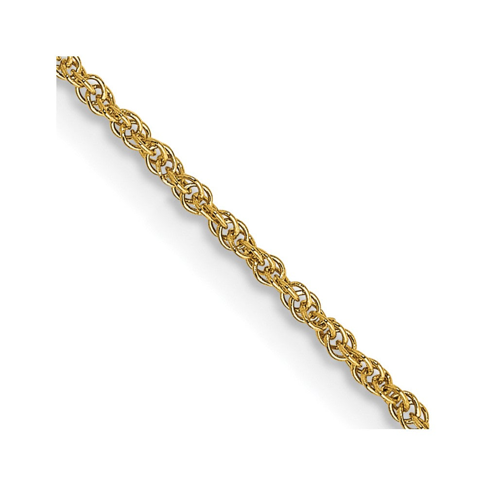 14K Yellow Gold 1.1mm Baby Rope Bracelet Anklet Choker Necklace Pendant Chain