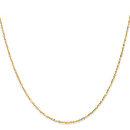 14K Yellow Gold 1.1mm Baby Rope Bracelet Anklet Choker Necklace Pendant Chain