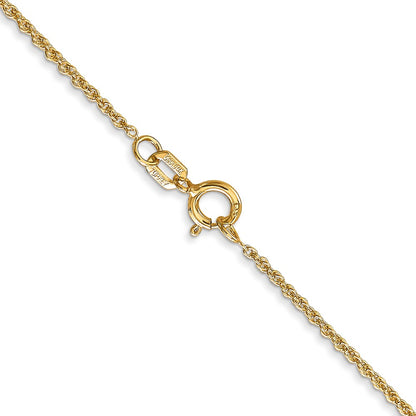 14K Yellow Gold 1.1mm Baby Rope Bracelet Anklet Choker Necklace Pendant Chain