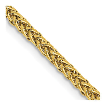 14K Yellow Gold 2.35mm Semi-Solid 3-Wire Wheat Bracelet Anklet Choker Necklace Pendant Chain