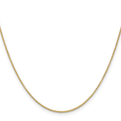 14K Yellow Gold 1.2mm Solid Round Cable Bracelet Anklet Choker Necklace Pendant Chain