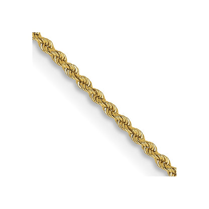 14K Yellow Gold 2mm Solid Regular Rope Bracelet Anklet Choker Necklace Pendant Chain