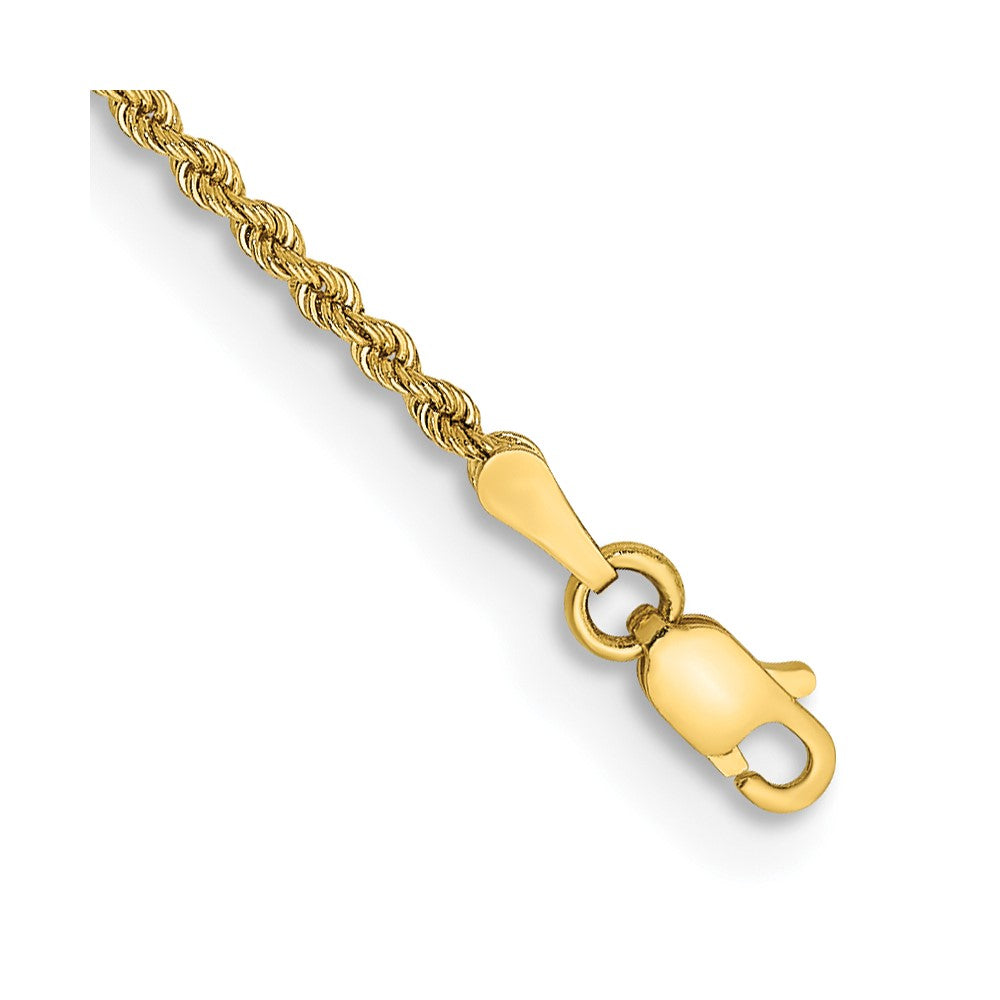 14K Yellow Gold 2mm Solid Regular Rope Bracelet Anklet Choker Necklace Pendant Chain
