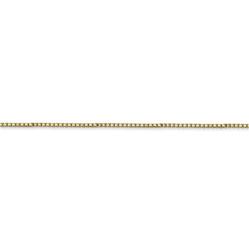 10k yellow gold 1mm box bracelet anklet choker necklace pendant chain