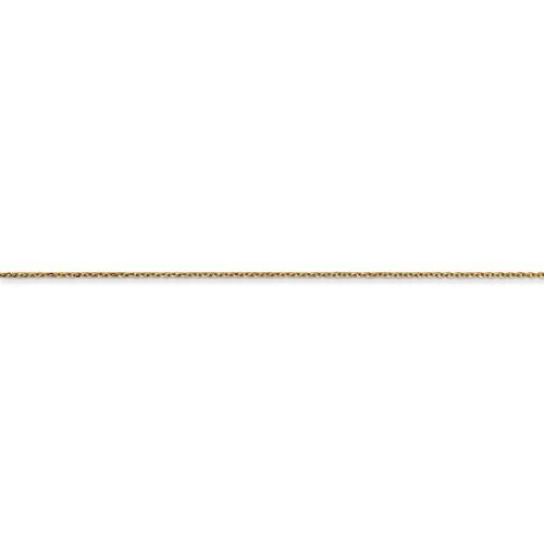 14k yellow gold 0.6mm diamond cut cable layering bracelet anklet choker necklace pendant chain