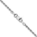 Load image into Gallery viewer, 14k White Gold 1.75mm Diamond Cut Rope Bracelet Anklet Choker Necklace Pendant Chain
