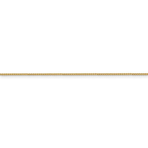 14k yellow gold 0.8mm spiga wheat bracelet anklet choker necklace pendant chain