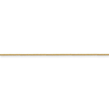 14k yellow gold 0.8mm spiga wheat bracelet anklet choker necklace pendant chain