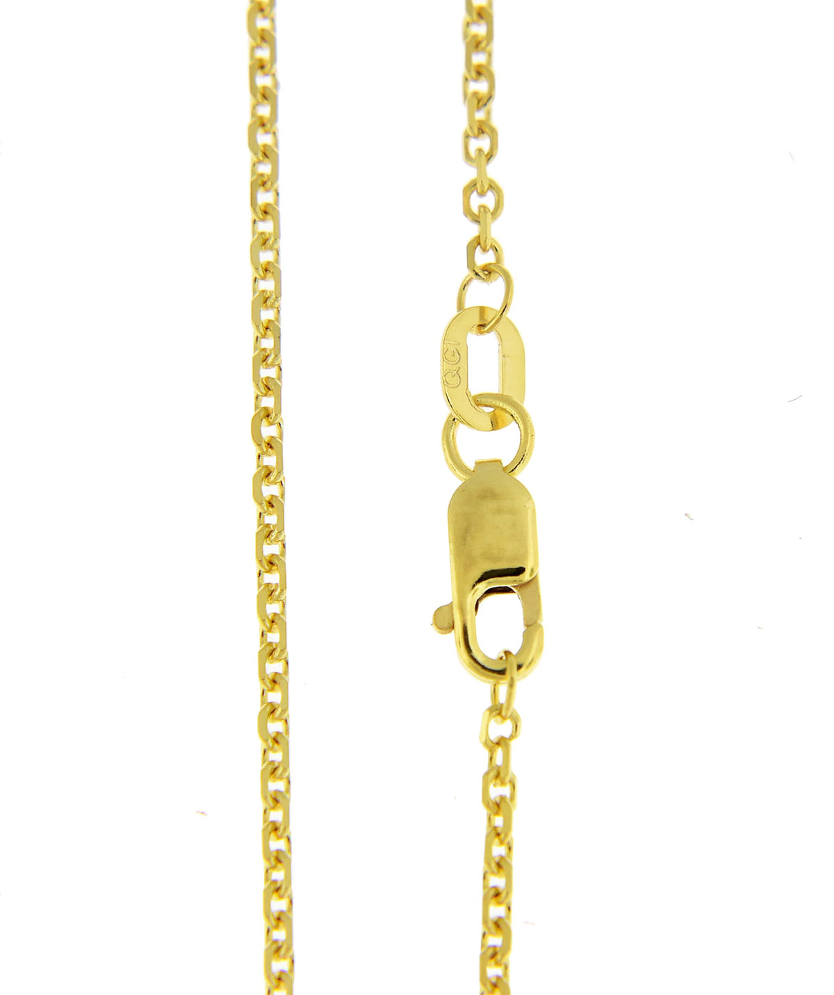 14k yellow gold 1.45mm diamond cut cable bracelet anklet choker necklace pendant chain
