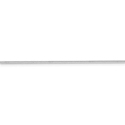 14k white gold 1.40mm octagonal snake bracelet anklet choker necklace pendant chain