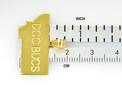 14k gold or sterling silver montana mt state map pendant charm personalized monogram