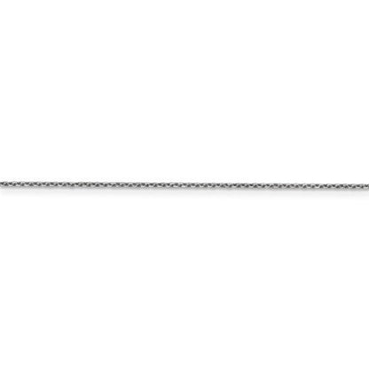 14k white  gold 0.95mm diamond cut cable bracelet anklet choker necklace pendant chain