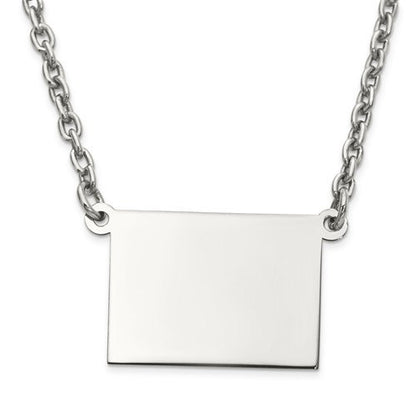 14k gold or sterling silver colorado co state necklace personalized monogram