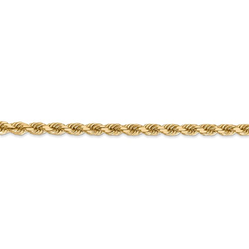 14k solid yellow gold 4mm diamond cut rope bracelet anklet choker necklace pendant chain