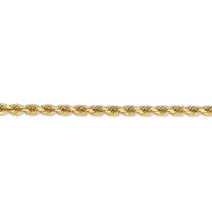 14k solid yellow gold 4mm diamond cut rope bracelet anklet choker necklace pendant chain
