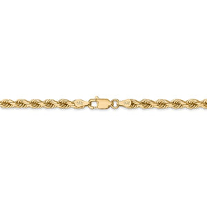 14K Solid Yellow Gold 4mm Diamond Cut Rope Bracelet Anklet Choker Necklace Pendant Chain