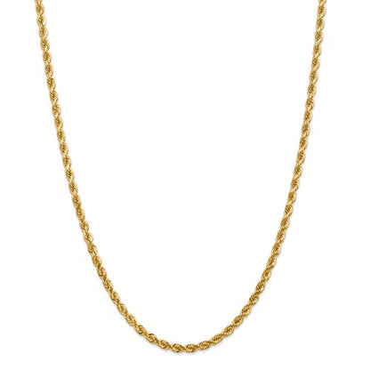 14k solid yellow gold 4mm diamond cut rope bracelet anklet choker necklace pendant chain