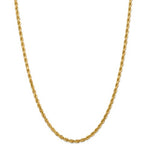 Indlæs billede til gallerivisning 14K Solid Yellow Gold 4mm Diamond Cut Rope Bracelet Anklet Choker Necklace Pendant Chain
