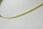Indlæs billede til gallerivisning 14K Yellow Gold 2.25mm Parisian Wheat Bracelet Anklet Choker Necklace Pendant Chain
