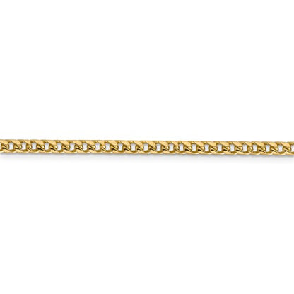 14k yellow gold 3mm franco bracelet anklet choker necklace pendant chain