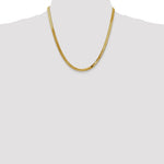 Load image into Gallery viewer, 14k Yellow Gold 4mm Silky Herringbone Bracelet Anklet Choker Necklace Pendant Chain

