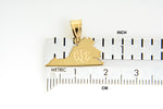 Load image into Gallery viewer, 14K Gold or Sterling Silver Virginia VA State Map Pendant Charm Personalized Monogram
