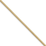將圖片載入圖庫檢視器 14K Yellow Gold 2.3mm Franco Bracelet Anklet Choker Necklace Pendant Chain
