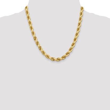 14k solid yellow gold 8mm diamond cut rope bracelet anklet choker necklace pendant chain