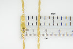 Indlæs billede til gallerivisning 10k Yellow Gold 1.7mm Singapore Twisted Bracelet Anklet Choker Necklace Pendant Chain
