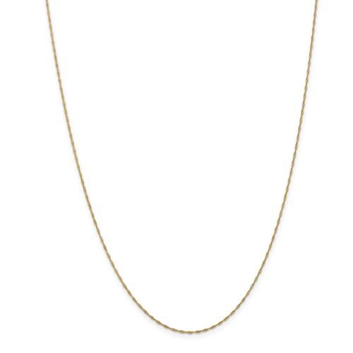 14k yellow gold 1mm singapore twisted bracelet anklet necklace choker pendant chain