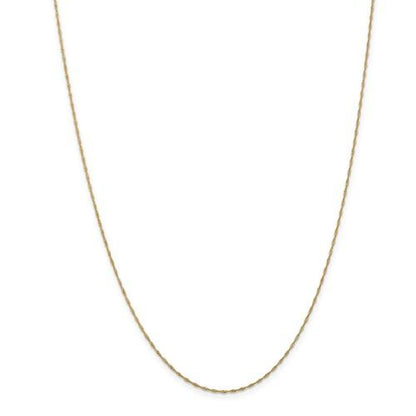 14k yellow gold 1mm singapore twisted bracelet anklet necklace choker pendant chain